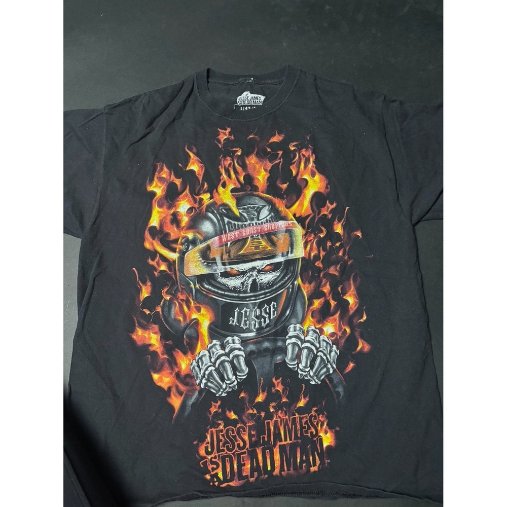 West Coast Choppers T-Shirt Men L(42 -44) Black "Jesse James is a Dead Man"